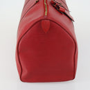 LOUIS VUITTON Epi Keepall 50 Boston Bag Red M42967 LV Auth 155329V-4