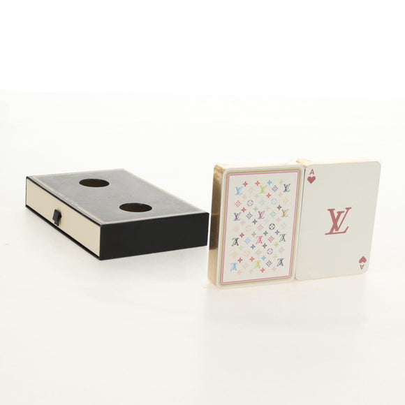 LOUIS VUITTON Multicolor Playing Cards Black White LV Auth 155330M