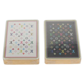 LOUIS VUITTON Multicolor Playing Cards Black White LV Auth 155330M - 0