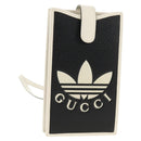 GUCCI×adidas Smartphone Case Shoulder Bag Leather Black 702203 Auth 155331M-1