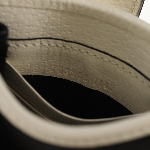 GUCCI×adidas Smartphone Case Shoulder Bag Leather Black 702203 Auth 155331M