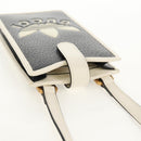 GUCCI×adidas Smartphone Case Shoulder Bag Leather Black 702203 Auth 155331M-6