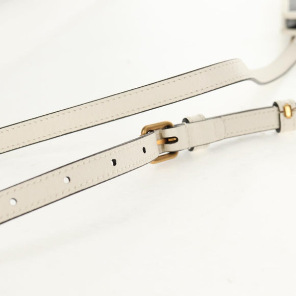 GUCCI×adidas Smartphone Case Shoulder Bag Leather Black 702203 Auth 155331M