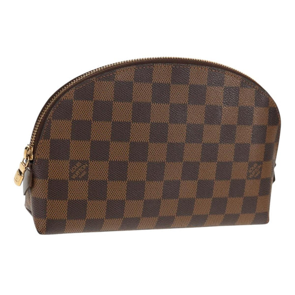 LOUIS VUITTON Damier Ebene Pochette Cosmetic GM Pouch N23345 LV Auth 155347V