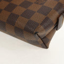 LOUIS VUITTON Damier Ebene Pochette Cosmetic GM Pouch N23345 LV Auth 155347V-11