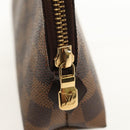 LOUIS VUITTON Damier Ebene Pochette Cosmetic GM Pouch N23345 LV Auth 155347V-12