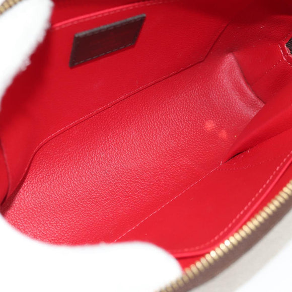LOUIS VUITTON Damier Ebene Pochette Cosmetic GM Pouch N23345 LV Auth 155347V