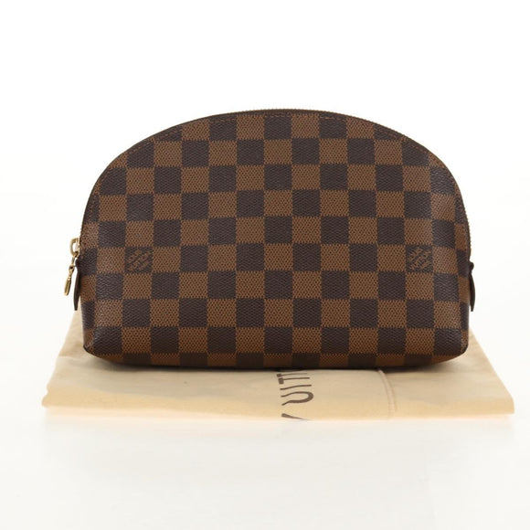 LOUIS VUITTON Damier Ebene Pochette Cosmetic GM Pouch N23345 LV Auth 155347V