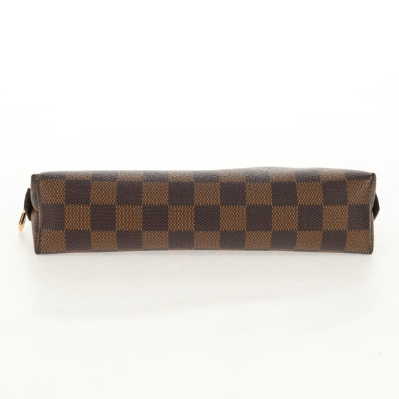 LOUIS VUITTON Damier Ebene Pochette Cosmetic GM Pouch N23345 LV Auth 155347V