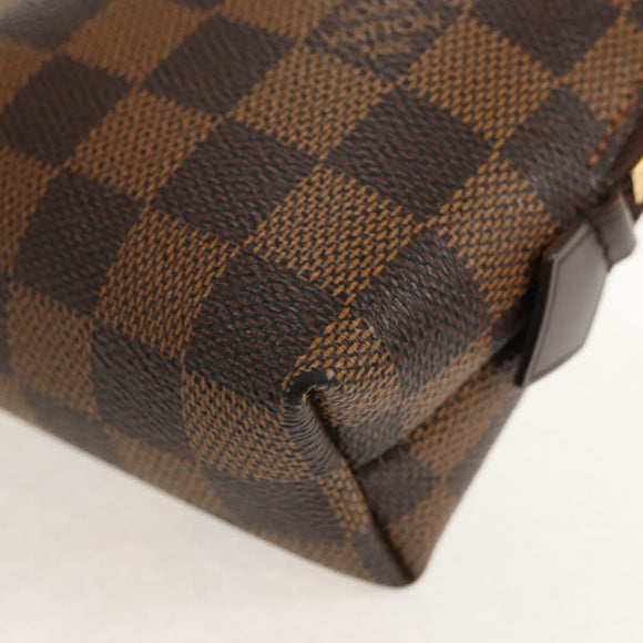 LOUIS VUITTON Damier Ebene Pochette Cosmetic GM Pouch N23345 LV Auth 155347V