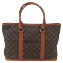 LOUIS VUITTON Monogram Sack Weekend PM Hand Bag M42425 LV Auth 155355-2