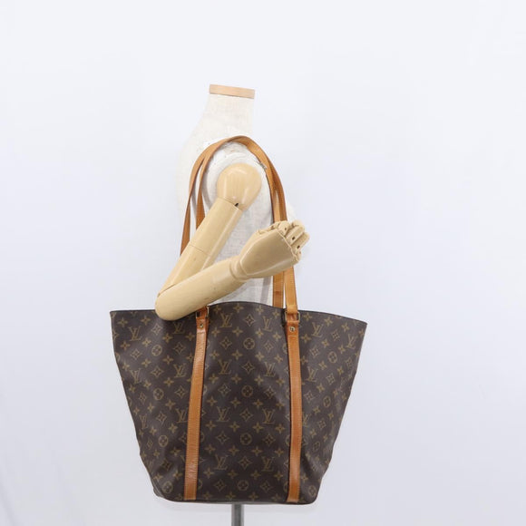 LOUIS VUITTON Monogram Sac Shopping Tote Bag M51108 LV Auth 155366