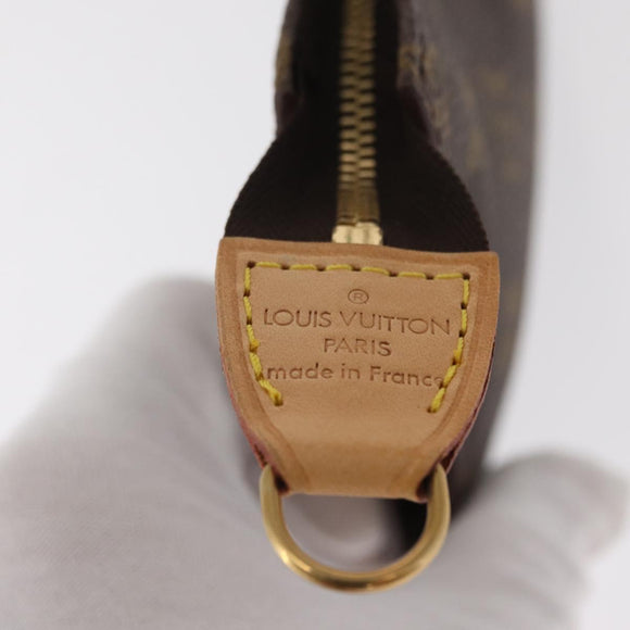 LOUIS VUITTON Monogram Bucket PM Accessory Pouch LV Auth 155367
