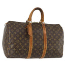 LOUIS VUITTON Monogram Keepall 45 Boston Bag M41428 LV Auth 155372-1