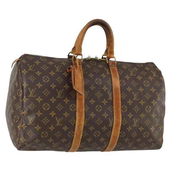 LOUIS VUITTON Monogram Keepall 45 Boston Tas M41428 LV Auth 155372