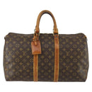 LOUIS VUITTON Monogram Keepall 45 Boston Bag M41428 LV Auth 155372-13