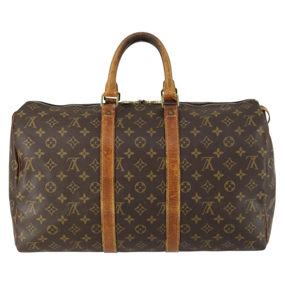 LOUIS VUITTON Monogram Keepall 45 Boston Bag M41428 LV Auth 155372