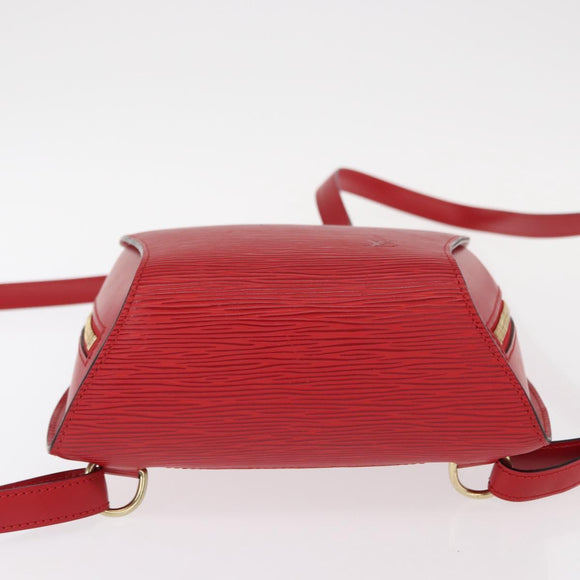 LOUIS VUITTON Epi Mabillon Backpack Castilian Red M52237 LV Auth 155376