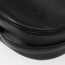 LOUIS VUITTON Epi Jeune Fille MM Shoulder Bag Black M52152 LV Auth 155378-16