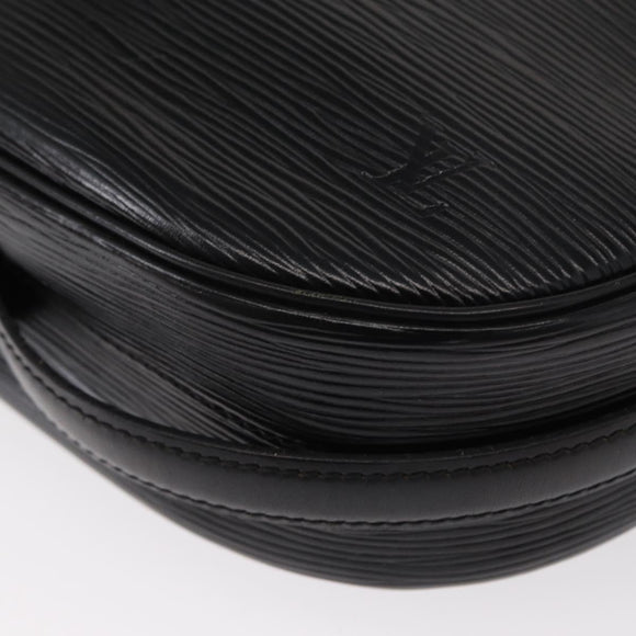 LOUIS VUITTON Epi Jeune Fille MM Shoulder Bag Black M52152 LV Auth 155378