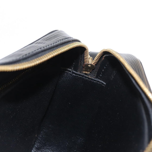 LOUIS VUITTON Epi Jeune Fille MM Shoulder Bag Black M52152 LV Auth 155378