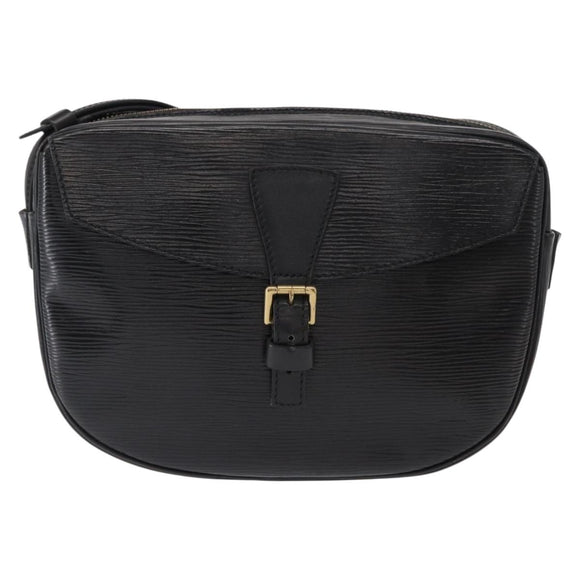 LOUIS VUITTON Epi Jeune Fille MM Shoulder Bag Black M52152 LV Auth 155378