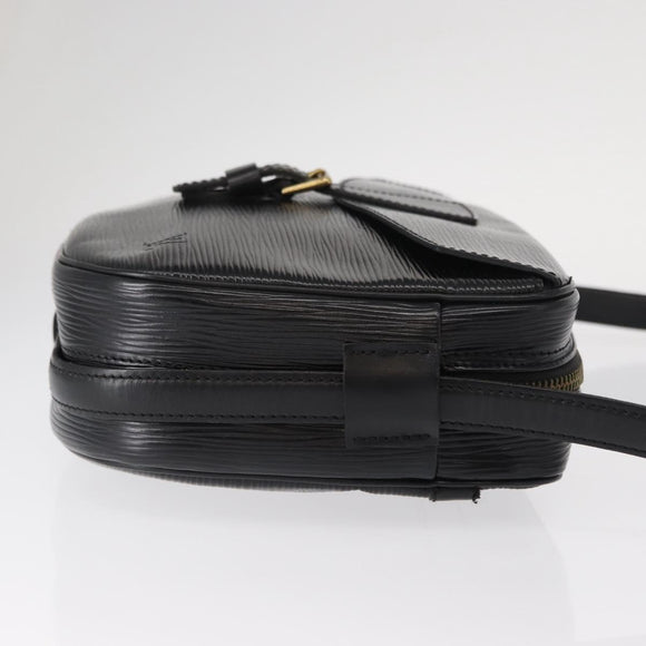 LOUIS VUITTON Epi Jeune Fille MM Shoulder Bag Black M52152 LV Auth 155378