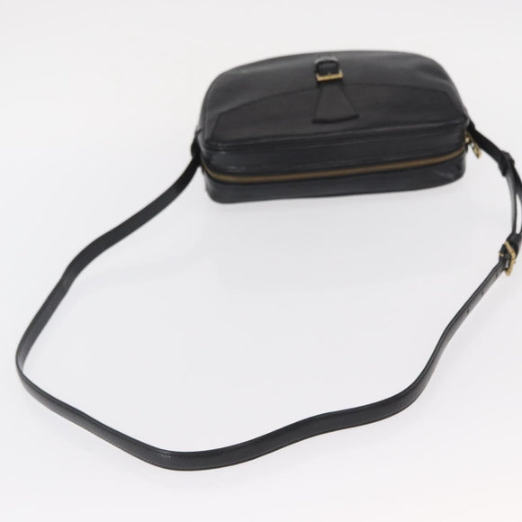 LOUIS VUITTON Epi Jeune Fille MM Shoulder Bag Black M52152 LV Auth 155378