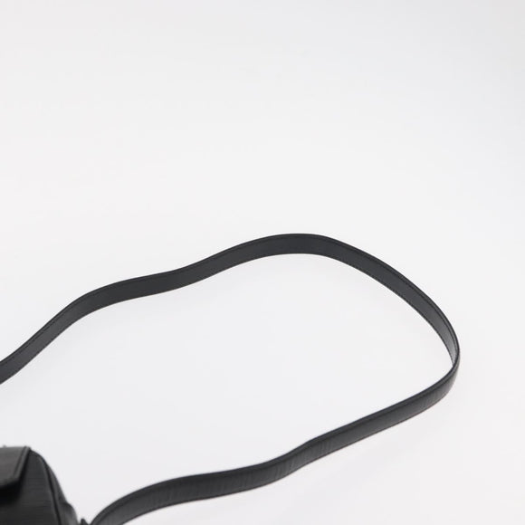 LOUIS VUITTON Epi Jeune Fille MM Shoulder Bag Black M52152 LV Auth 155378