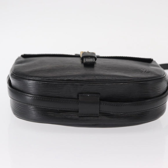 LOUIS VUITTON Epi Jeune Fille MM Shoulder Bag Black M52152 LV Auth 155378