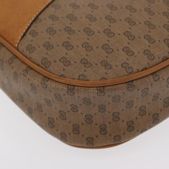 GUCCI Micro GG Supreme Web Sherry Line Bag PVC Beige Gold 156 01 034 Auth 155380