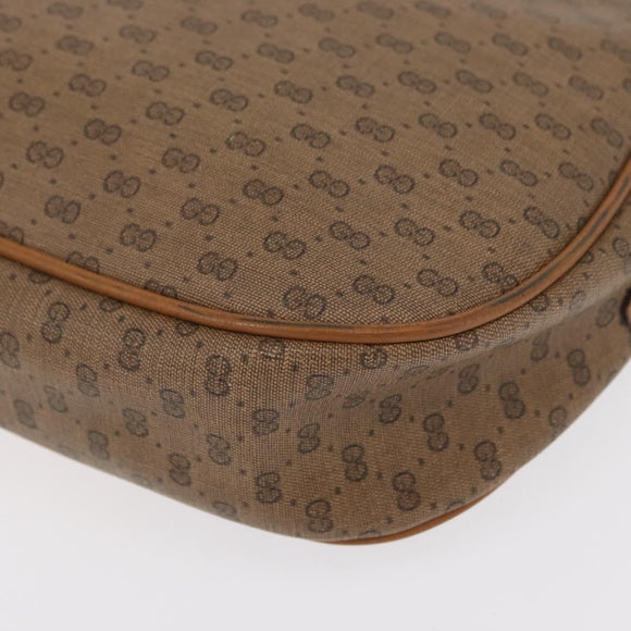 GUCCI Micro GG Supreme Web Sherry Line Bag PVC Beige Gold 156 01 034 Auth 155380