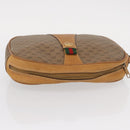 GUCCI Micro GG Supreme Web Sherry Line Bag PVC Beige Gold 156 01 034 Auth 155380-5