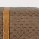 GUCCI Micro GG Supreme Web Sherry Line Bag PVC Beige Gold 40 02 007 Auth 155381-10