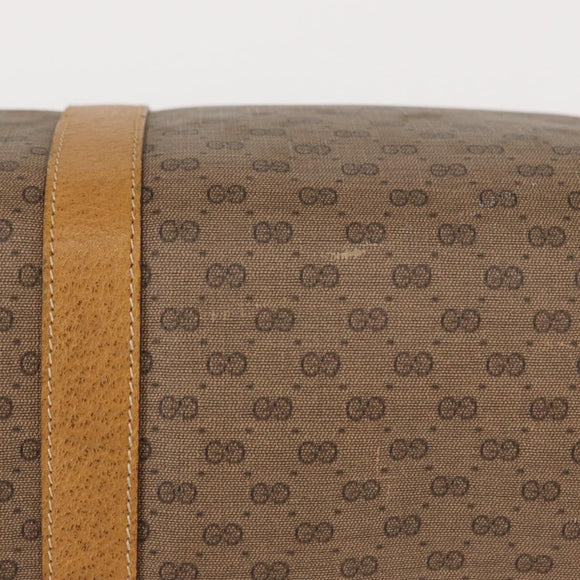 GUCCI Micro GG Supreme Web Sherry Line Bag PVC Beige Gold 40 02 007 Auth 155381