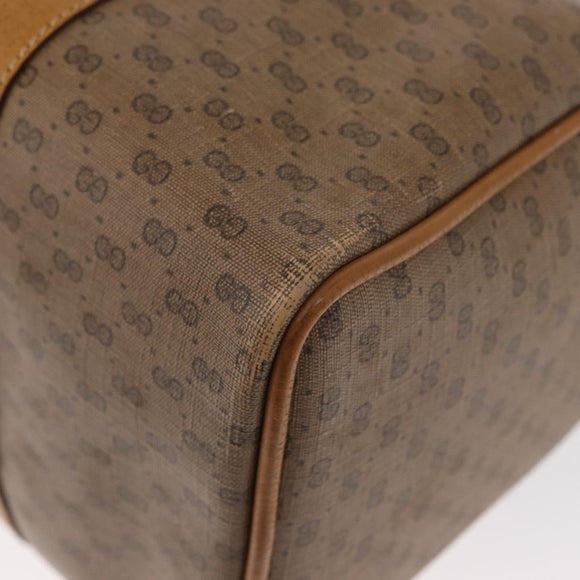 GUCCI Micro GG Supreme Web Sherry Line Bag PVC Beige Gold 40 02 007 Auth 155381