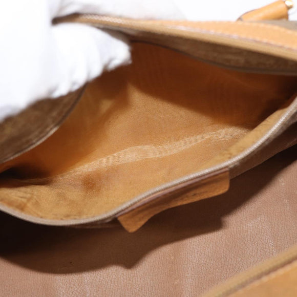 GUCCI Micro GG Supreme Web Sherry Line Bag PVC Beige Gold 40 02 007 Auth 155381