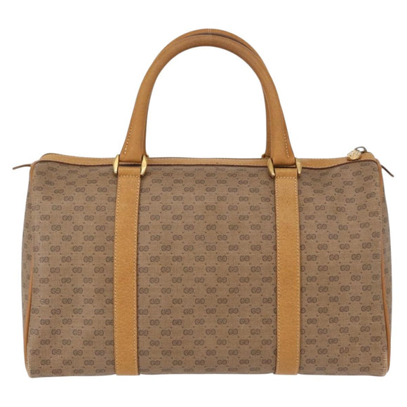 GUCCI Micro GG Supreme Web Sherry Line Bag PVC Beige Gold 40 02 007 Auth 155381