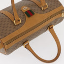 GUCCI Micro GG Supreme Web Sherry Line Bag PVC Beige Gold 40 02 007 Auth 155381-7