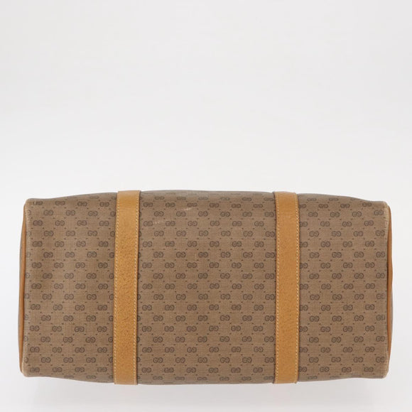 GUCCI Micro GG Supreme Web Sherry Line Bag PVC Beige Gold 40 02 007 Auth 155381