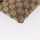 GUCCI GG Canvas Waist bag Beige Silver 28566 Auth 155383-10