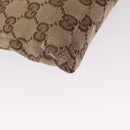 GUCCI GG Canvas Waist bag Beige Silver 28566 Auth 155383-12