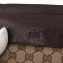 GUCCI GG Canvas Waist bag Beige Silver 28566 Auth 155383-16