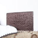 GUCCI GG Canvas Waist bag Beige Silver 28566 Auth 155383-23