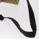 GUCCI GG Canvas Waist bag Beige Silver 28566 Auth 155383-7
