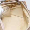 GUCCI Bamboo mini Boston Bag Leather 2way Beige Gold 007 3444 0232 Auth 155385-20