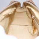 GUCCI Bamboo mini Boston Bag Leather 2way Beige Gold 007 3444 0232 Auth 155385-21