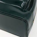 GUCCI Bamboo Shoulder Bag Enamel Black Silver 003 3444 0027 Auth 155386-9