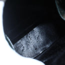 GUCCI Bamboo Shoulder Bag Enamel Black Silver 003 3444 0027 Auth 155386-11