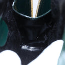 GUCCI Bamboo Shoulder Bag Enamel Black Silver 003 3444 0027 Auth 155386-20